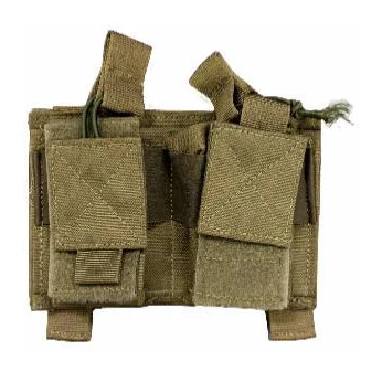 Double hand-grenade pouch with MOLLE webbing